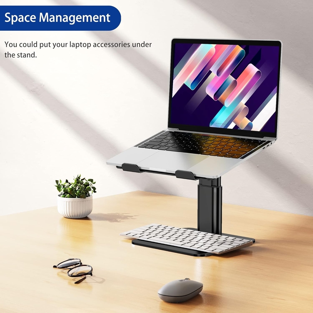 Adjustable Black Laptop Stand